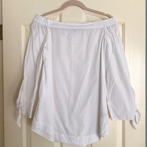 Free People white off shoulder top